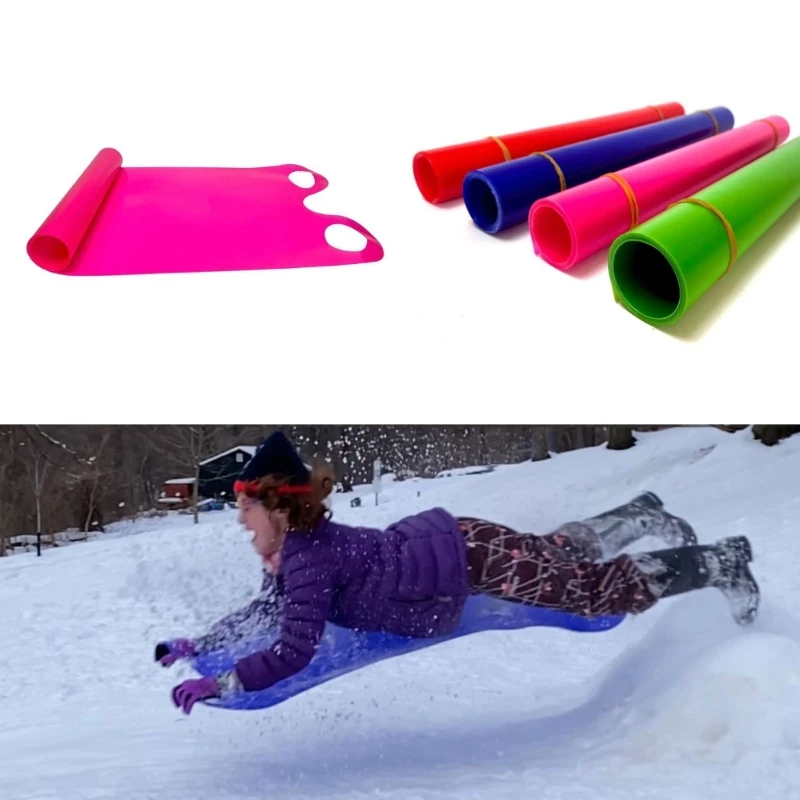 

Snow Carpet Sled Roll Up Snow Sled with Handles, Speed Snow Sledding, Durable Lightweight Roll Up Slider for Kids Adults