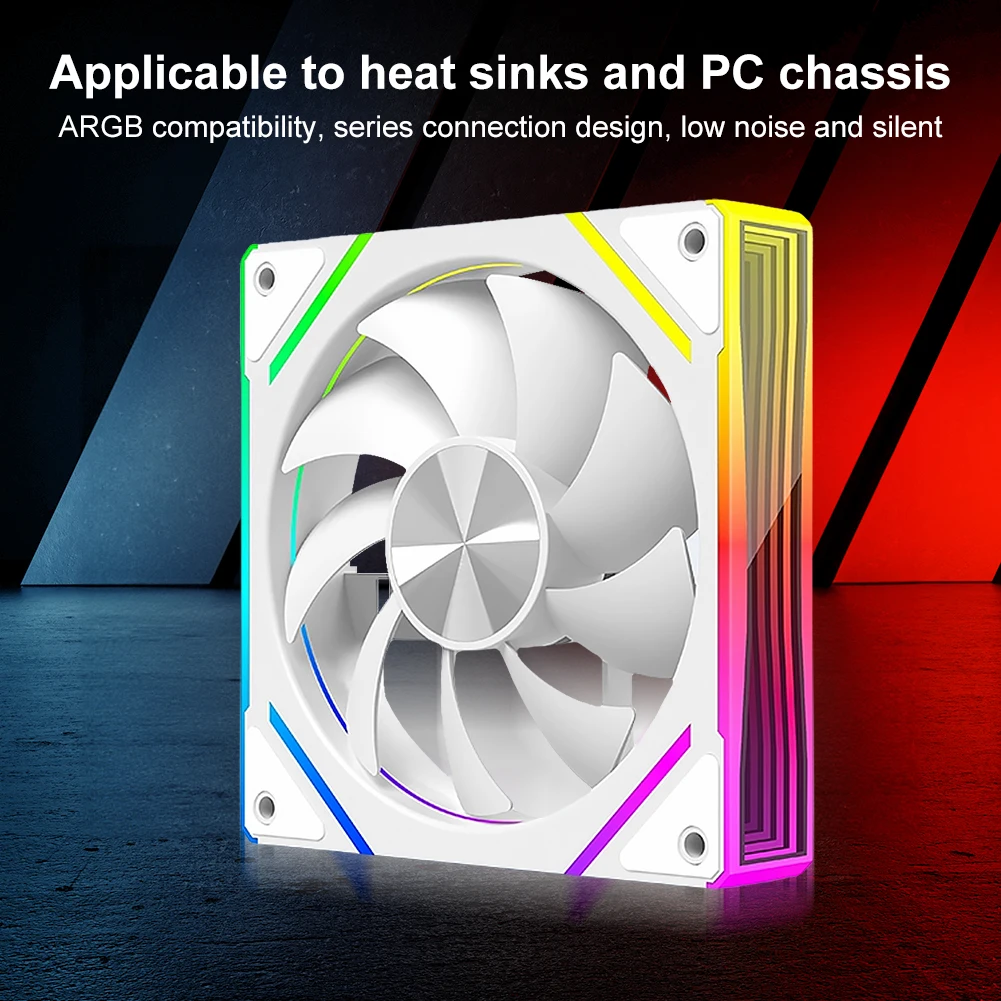 120mm PC Case Fan with RGB Lighting and Daisy Chain