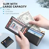 Men's Wallet Ultra Thin 11 Credit Card Slot Leather RFID Blocking Small Thin Bifold Wallet for Men 2