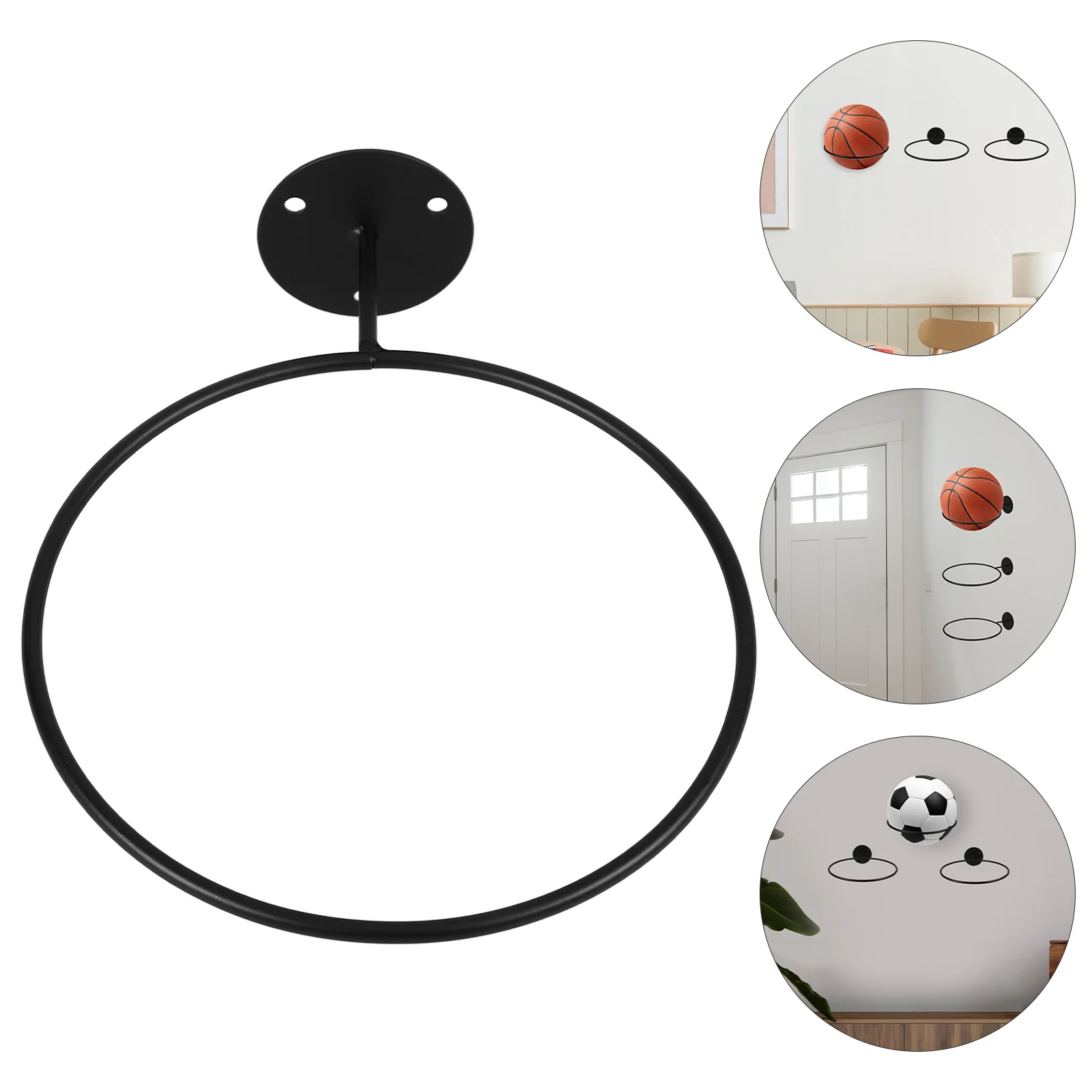 

Basketball Volleyball Soccer Display Holders Home Ball Rack On The Wall Ball Rack Put The Ball Rack Football Display Racks