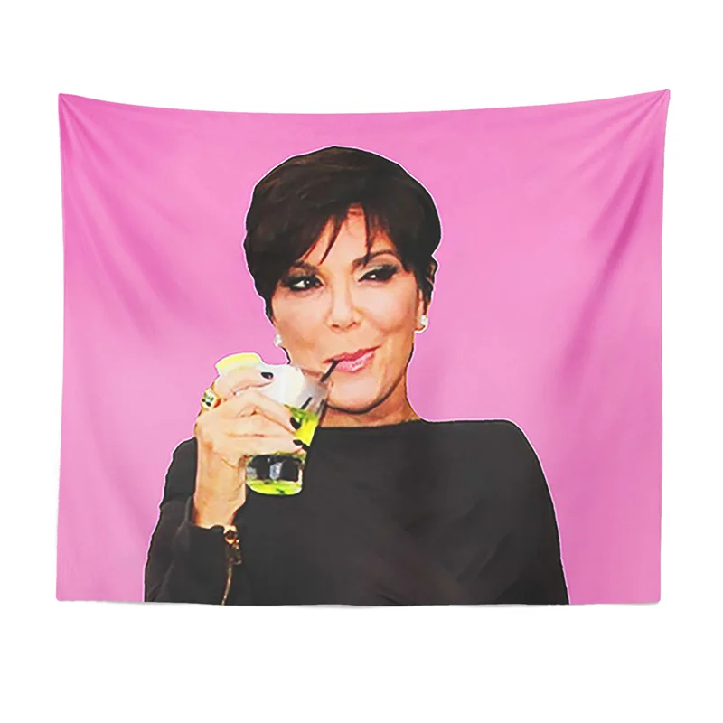 

Гобелен Gaslight Gatekeep Girlboss Kris Jenner, настенный подвесной художественный декор для спальни, гостиной