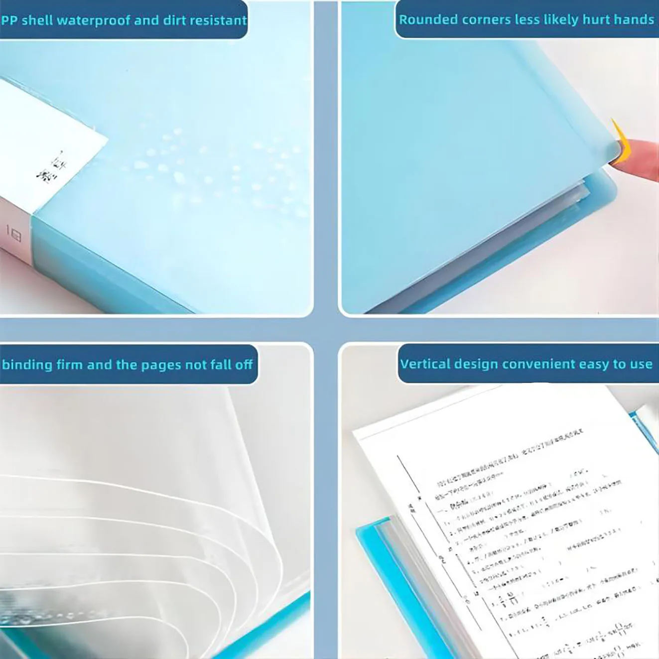 60Page A4 Storage Folder - Durable & Fashionable with Clear View Panels - Morandi Color Collection - Organized Space-Saving 6
