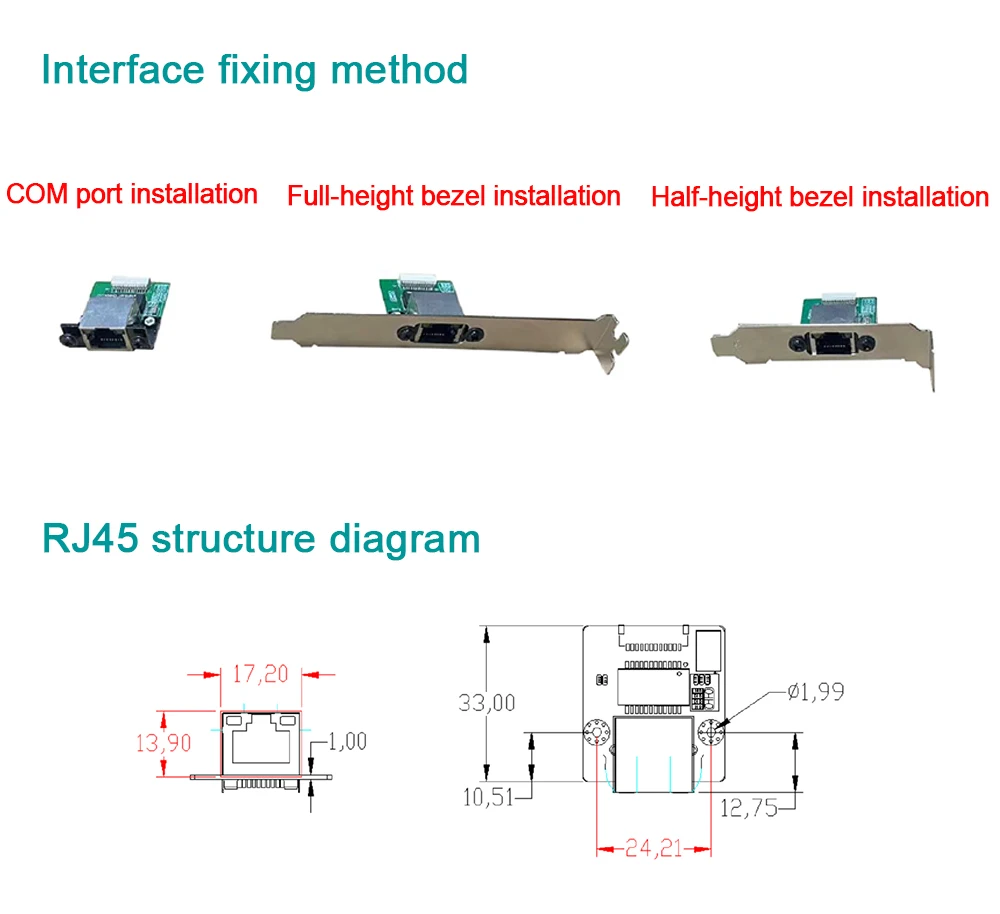 M.2 B and M Intel i226 Customize 2.5G Ethernet Server NIC for  X1 M.2 B-Key and