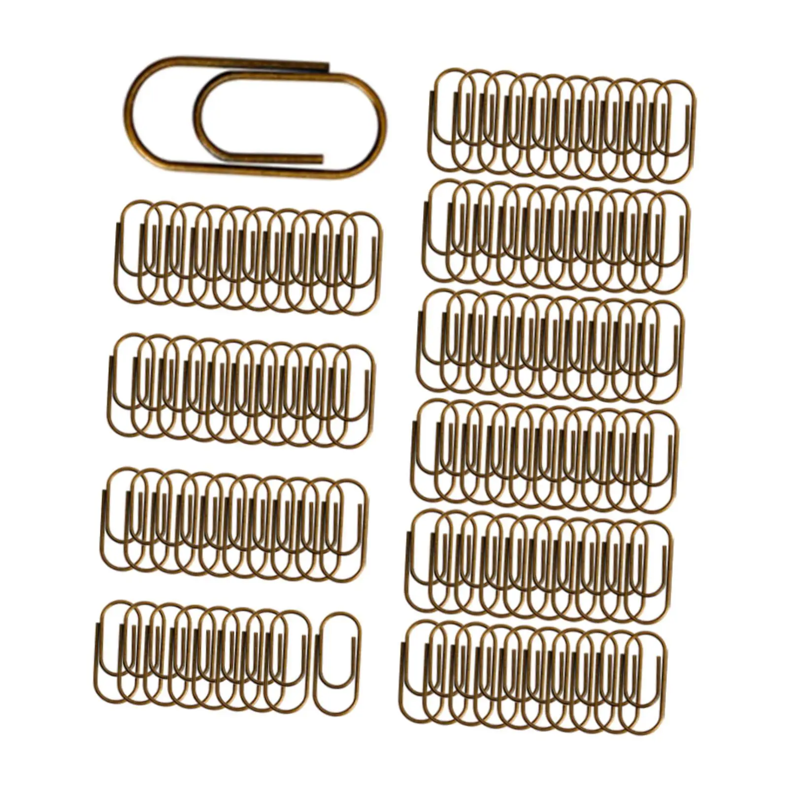 250 Pieces Assorted Colours Small Medium 28 Mm 50 Mm 100 Mm Paper Clips For Paper, School, Office Accessories, Pack Of 250 - View #6