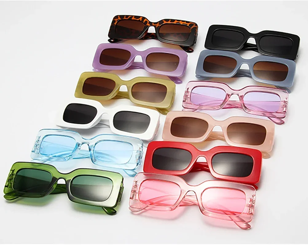 Classic Rectangle Sunglasses Men Women UV400