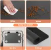 Dog Cat Food Mat - Pet Water Bowl Mats - Feeding Mat for Cat Dog Bowls - Pet Placemat Absorbent Quick Dry Non-Slip 4