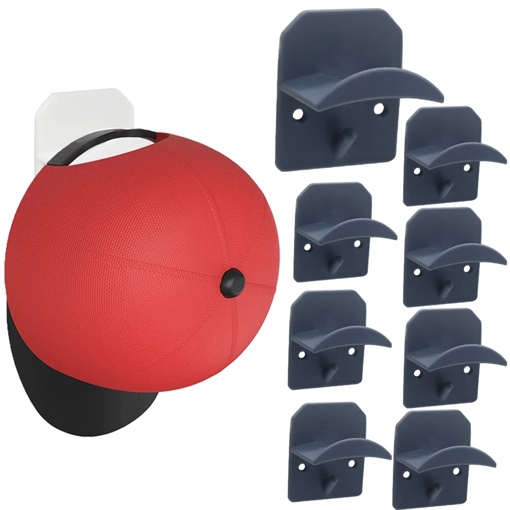 5/9pcs Adhesive Hat Hook Racks for Baseball Caps Minimalist Baseball Cap  Hook Rack Holder Wall Mount Bedroom 3 Color