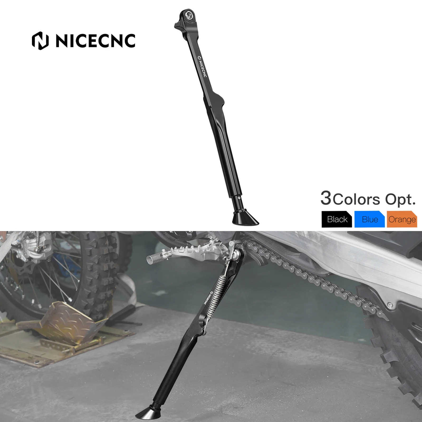 

NiceCNC для GasGas 2024 EC300 EC250 EC ECF 250 300 350 EX EXF 250 300 ES350 ES500 EW500F Регулируемая подставка боковая подставка
