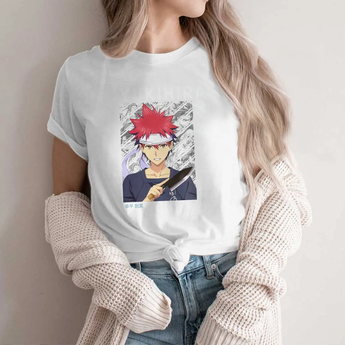 Food Wars Anime Soma Yukihira T Shirt Harajuku Fashion Men's