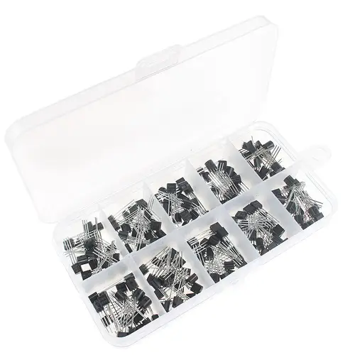50-900PCS Transistors kit NPN PNP S8050 S8550 S9012 2N3904 2N3906 C1815 A1015 MJE13001 BC327 BC337 BC517 BC547 BC548 BC549 BC558 - Image 3