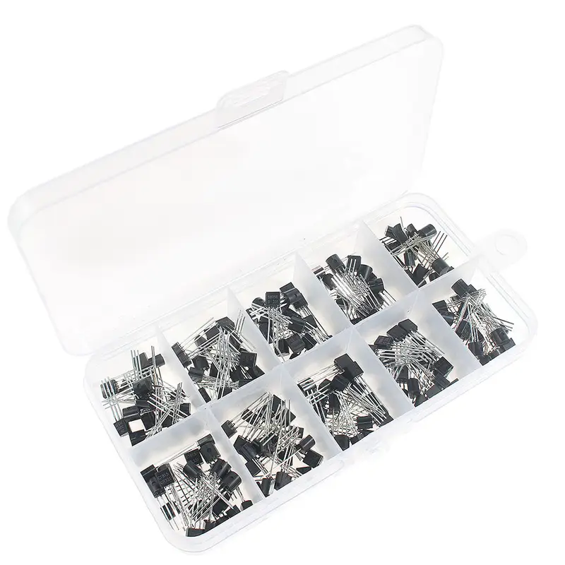 50-900PCS Transistors kit NPN PNP S8050 S8550 S9012 2N3904 2N3906 C1815 A1015 MJE13001 BC327 BC337 BC517 BC547 BC548 BC549 BC558 - Image 3