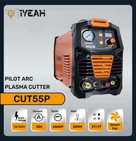 Plasma Cutter CUT55P HF Pilot Arc iYeah 110V/220V 55A Plastic Air Cutting Welder Machine With AG60P Torch MAX Cutting 20mm 1