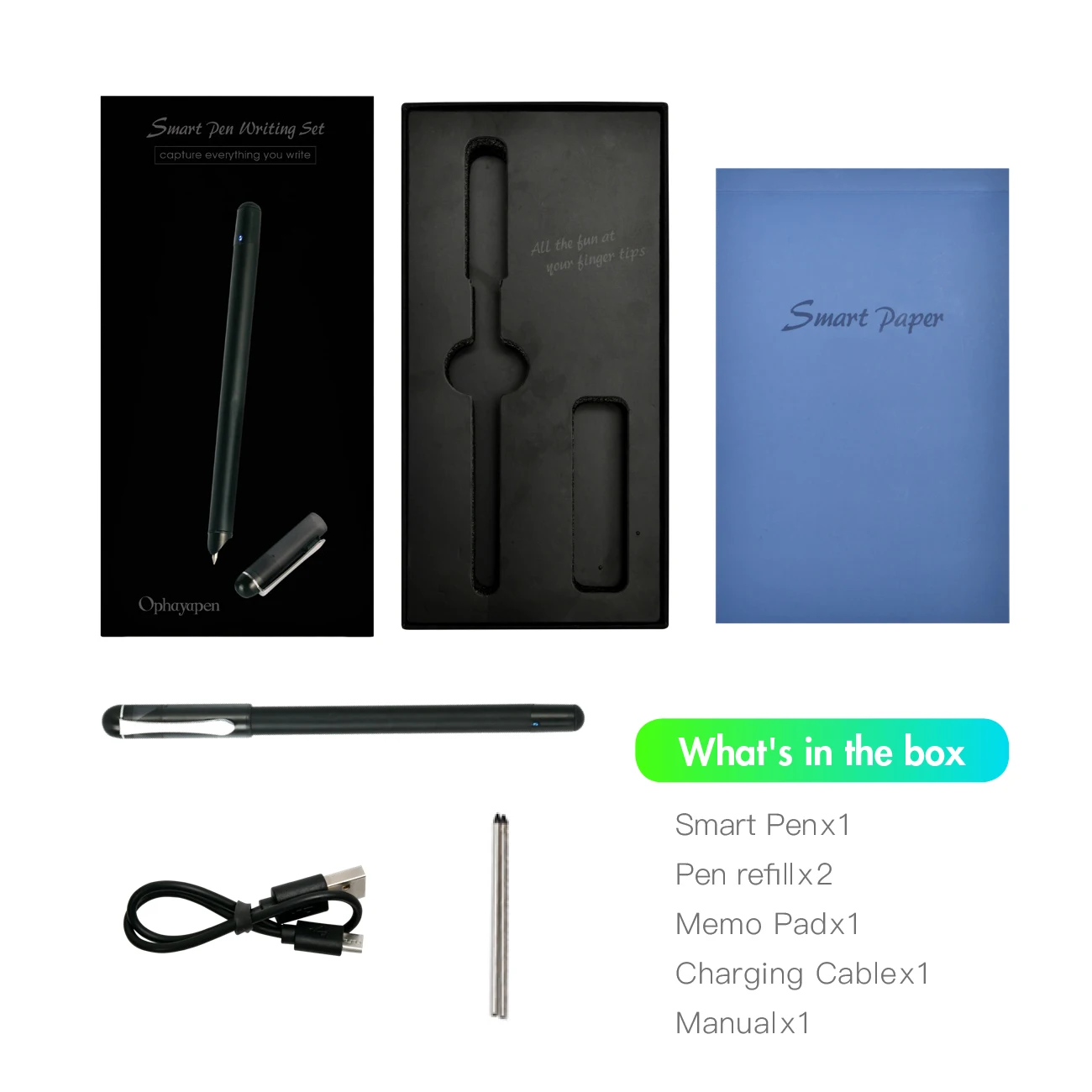 Smart Pen Syncpen Ophaya Elite Wireless Bluetooth Hand Writing&Voice Recording by Phone iOS, Android with Free Cloud Note APP images - 6