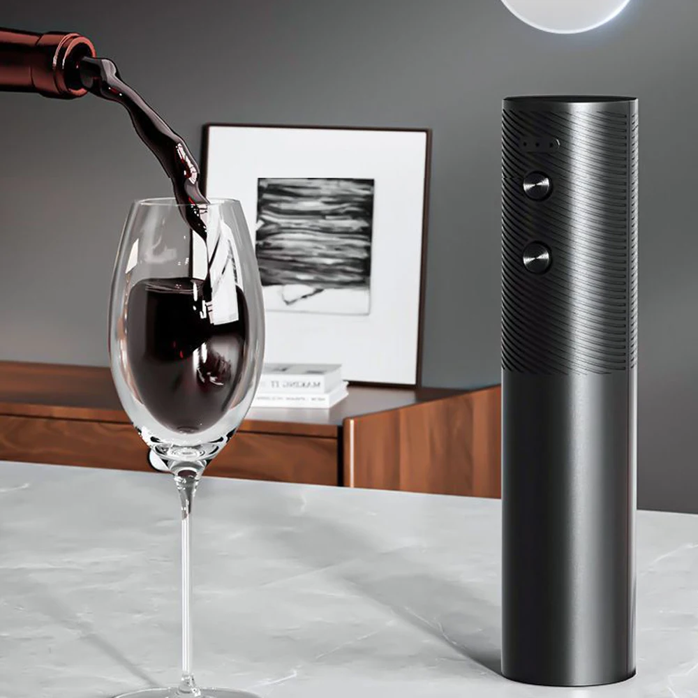 Automatic Electric Wine Opener with USB Charging – Easy-to-Use Sommelier Corkscrew