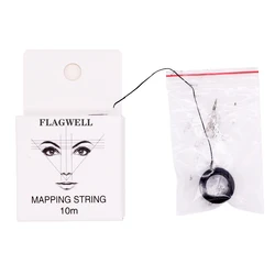 2pc Tattoo Brow Point Line Tool Eyebrow Pencil Marking Line Makeup Tool Mapping String PreInked Disposable Eyebrow Marker Thread