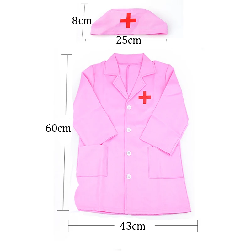 Children Pretend Play Game Simulation Doctor Nurse Coat Kindergarten Puzzle Set Role Playing Gifts for Kids Boys Girls TMZ 2