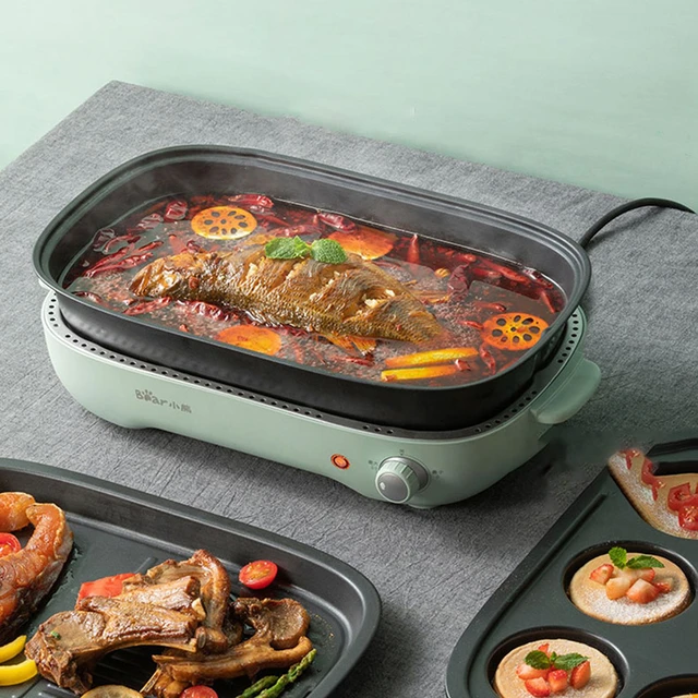 Kitchen Appliances Multifunction  Portable Electric Barbecue Pan - Electric  Frying - Aliexpress