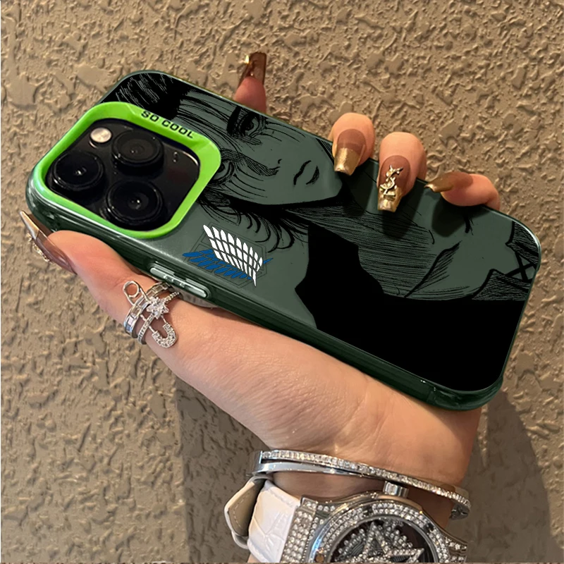 Stylish Eren Yeager Attack on Titan Shockproof Phone Case