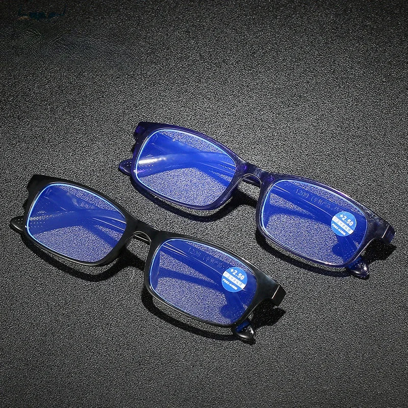 

High-quality Full-frame Diopter Business Office Reading Glasses New Trend Anti-blue Light Reading Glasses for Men and Women