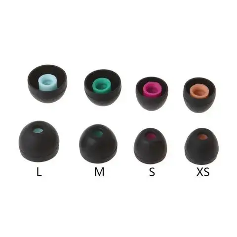 

Soft Silicone Ear Pads Earphone Eartips Suit for 90% In-ear Earbuds Cover Accessories for Sony Headphone 4 Pairs(XS/S/M/L)