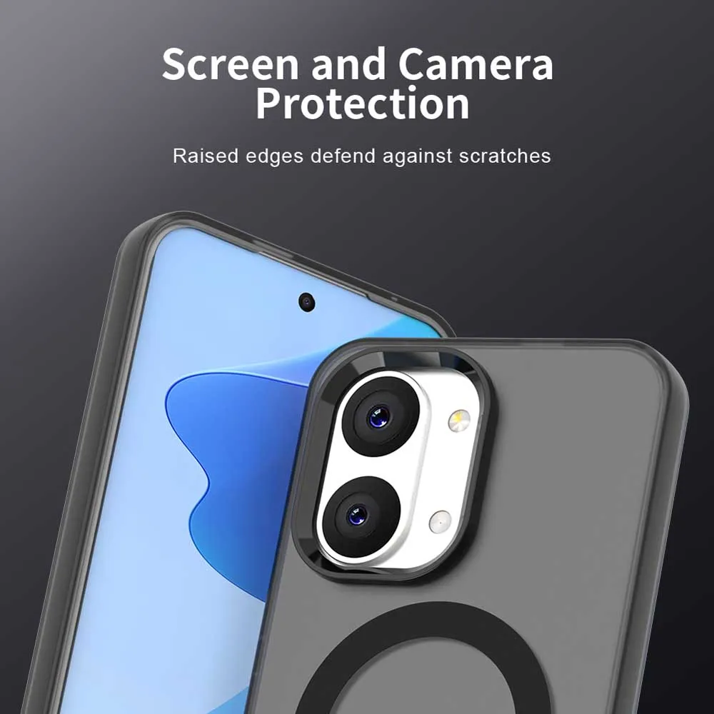 Candy-Colored Transparent Magnetic Phone Case