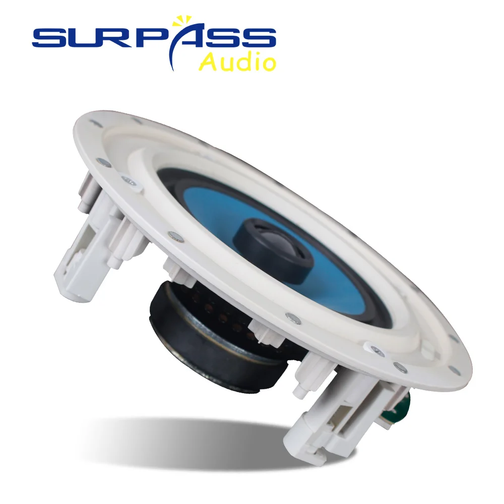 6 Inch RMS Power 40w Coxial Loudspeaker Metal Mesh Shield Speakers Made of ABS Material High Fidelity Sound Ceiling Speaker