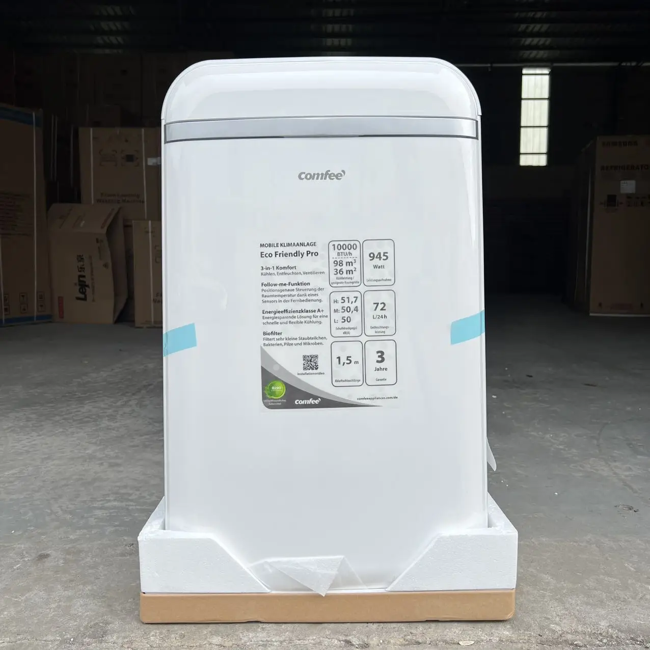 J 10000 BTU Portable Air Conditioner Make Room Cool with Remote Control CE Smart Mini Ar Condicionado Factory in Stock