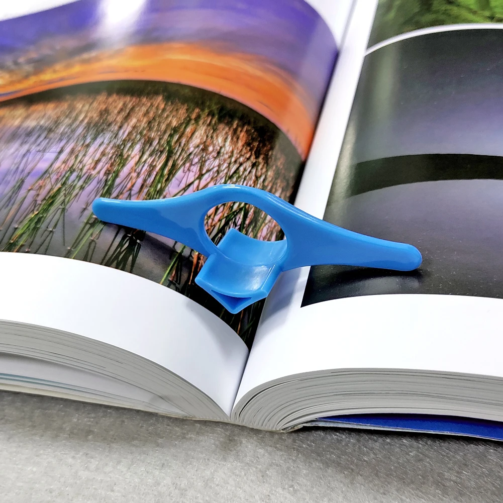 Multi-function Plastic Thumb Support Book Page Holder Marker 2Pcs Convenient Bookmark School Office Supplies Book Thumb Holder bookmark page holder bookmarks stationery supplies bookmark holder silicone book page holder