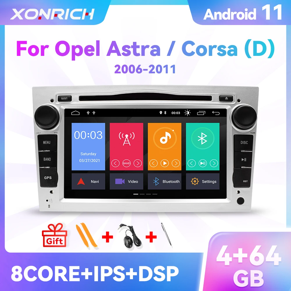 Carplay Android 11 2 Din Lettore Gps Per Auto Per Opel Astra H J 2004 Vectra Vauxhall Antara Zafira Corsa C D Vivaro Meriva Vedente Radio