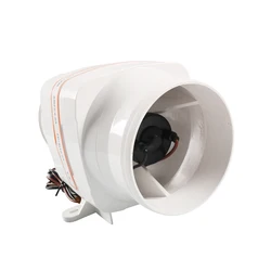 Ventilateur de cale en ligne de 4 pouces 12V, outils ABS, accessoires de voiture de cargaison pour cuisine salle de bains RV 