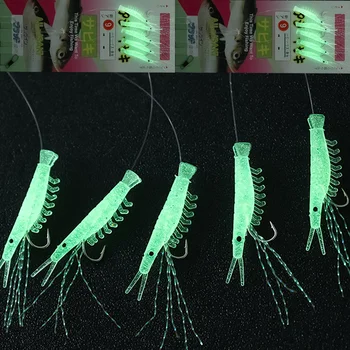 Luminous Soft Shrimp Lure Hooks 1