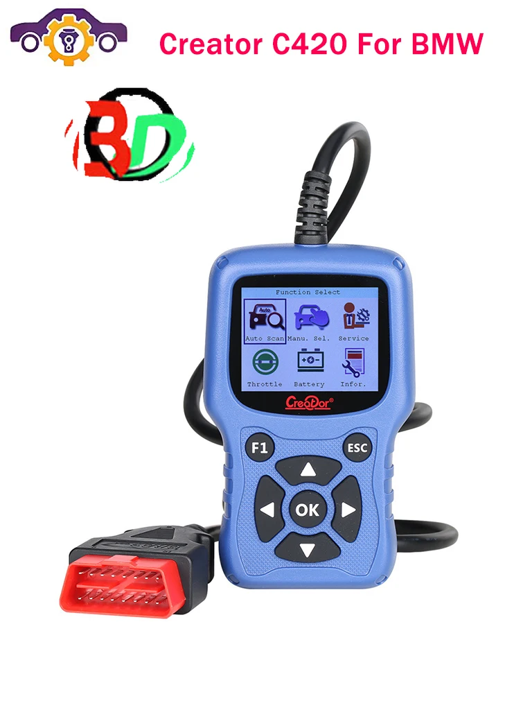 2025年新型OBD2スキャナーコードリーダーCreator C420（BMW用、多言語