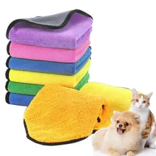 Pet Bath Towels Dog Accessories Large Super Absorbent Clean Up Fiber Towel Pet Dogs Soft Lint-free Quick-drying Thick Bath Towel