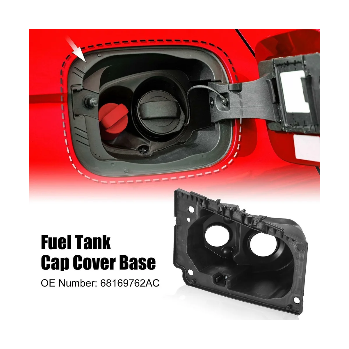 

68169762AC Car Fuel Filler Door Housing for Ram 1500 2500 3500