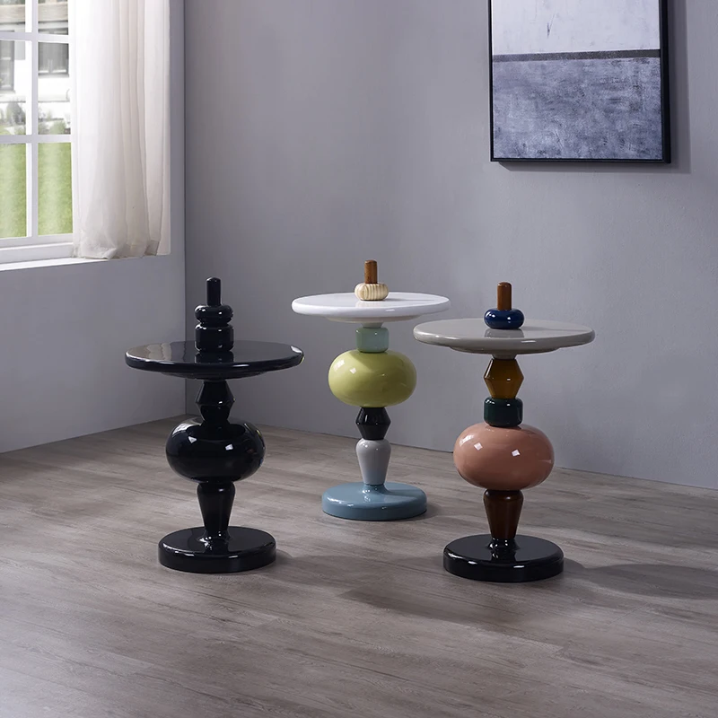 

Nordic Irregular Coffee Table Round Minimalist Living Room Corner Coffee Table Bedroomsmall Space Moveis Para Casa Decoration
