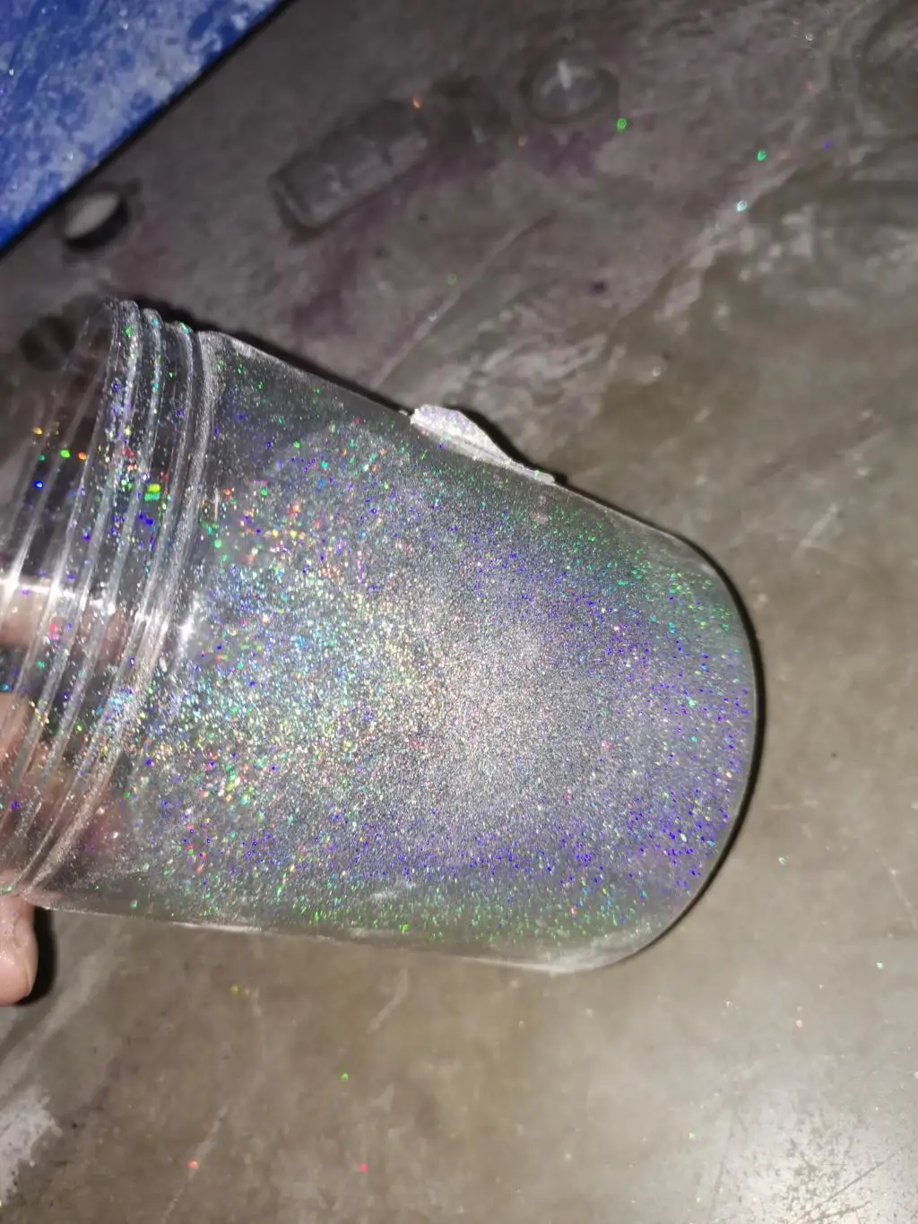 10 gr/beutel 0,2mm Holographische Laser Silber Glitter Pulver 1/128 Maniküre Shiny Sparkle Chrom Pigment Staub UV Gel Nail art Glitters – Detail 2