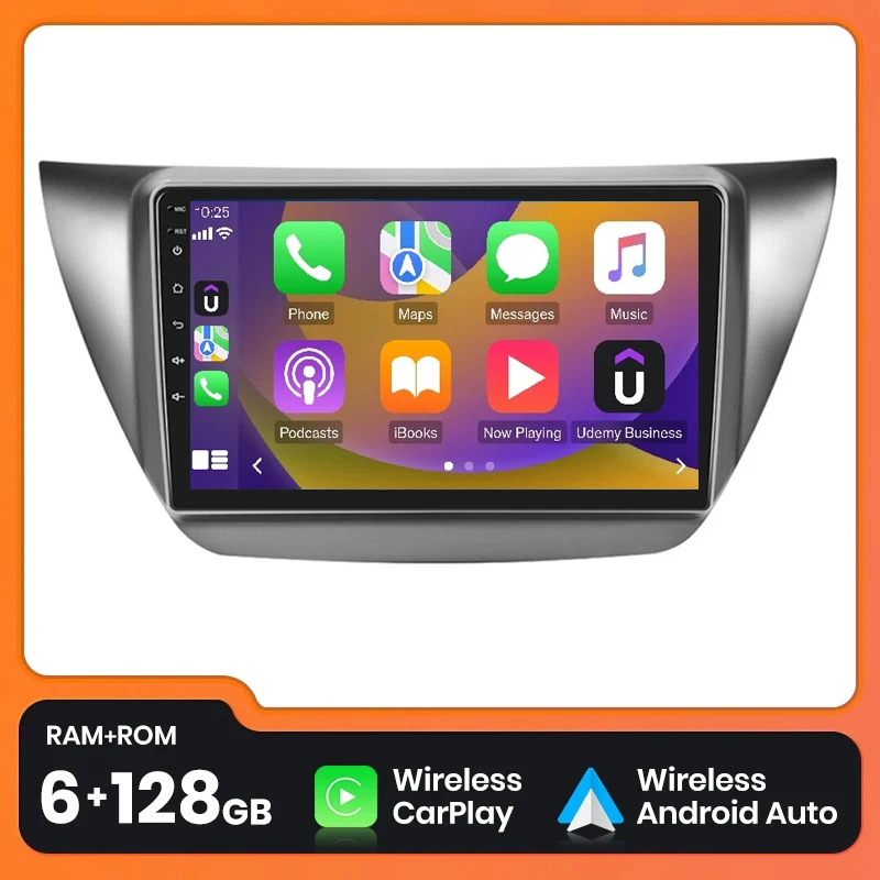 

Автомобильный радиоприемник Android 13, мультимедийный видеоплеер для Mitsubishi Lancer 9 CS 2000-2010, навигация GPS, 4G, беспроводная Автомагнитола Carplay