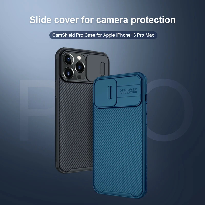 For iPhone 14 Pro Max Case NILLKIN CamShield Pro Camera Lens Protection Cover For iphone 13 Pro Max iPhone13 Mini 14 PLUS Cases
