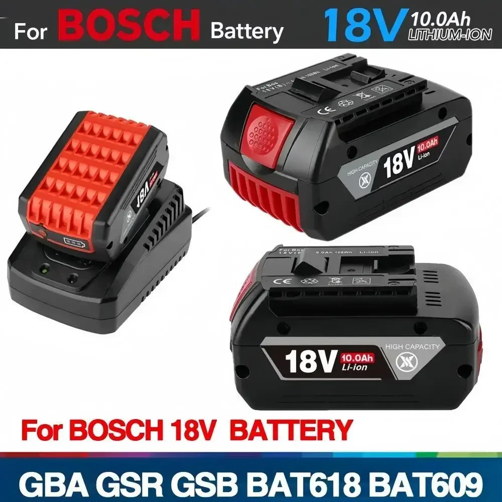 

100% New Pro core 18V 10.0Ah Lithium-Ion Battery Pack GBA18V80 for Bosch 18 Volt MAX Cordless Power Tool Drills, Free Shipping