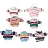 Ob11 Doll Candy Colors Jean Pant Clothes Cute Rainbow Short Sleeve Stripe Sweater Diy Dress Up Toys For Obitsu 11 Gsc YMY Molly 5