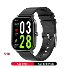

ALLCALL S10 1.69 inch 2021 Smart Watch Men Fitness Tracker Heart Rate Sleep Alarm Clock Women Smartwatch for Android IOS Phone