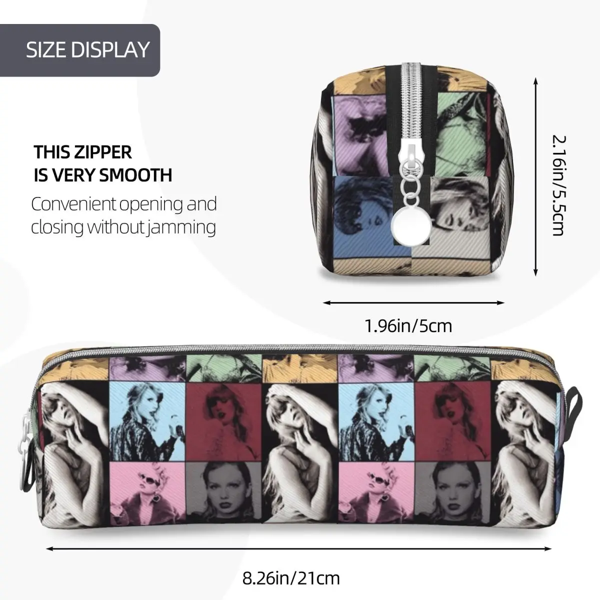 Taylors The Eras Tour Pencil Cases Pencil Pouch Pen Holder for Student Big Capacity Bags School Supplies Zipper Stationery