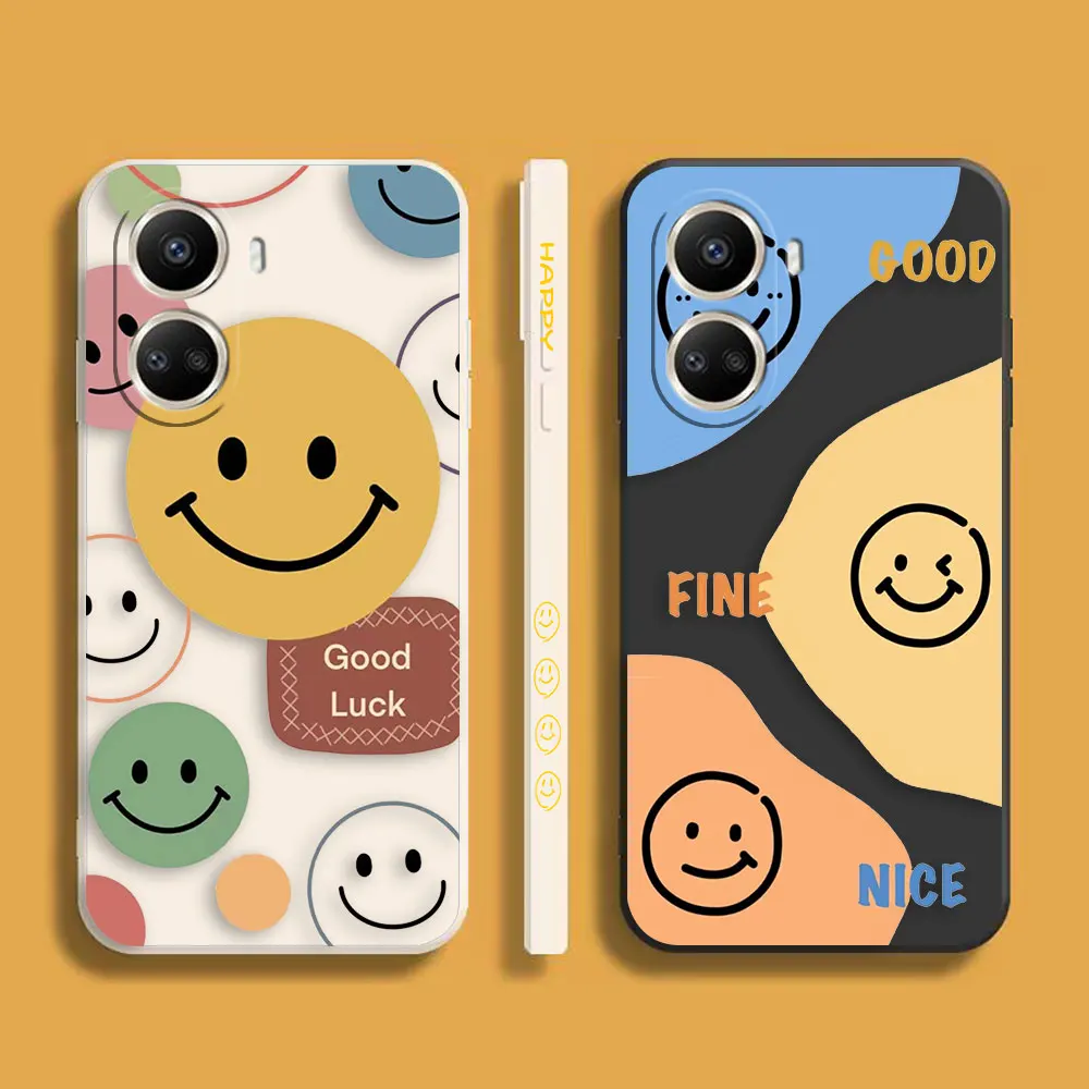 

Happy Smiling Face Fine Phone Case For Huawei NOVA 11 7 6 5I 5 4 3 3I 2S 2 8 9 10 SE PRO PLUS 5G Silicone Case Funda Shell Capa