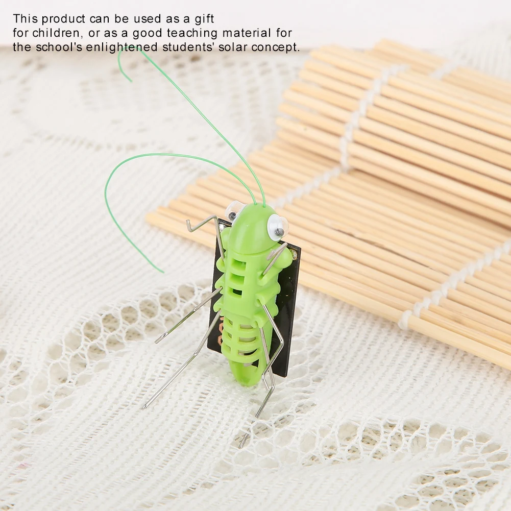 ZK20 Solar Toy Simulation Grasshopper Toy Children's Educational Toys Birthday Gifts