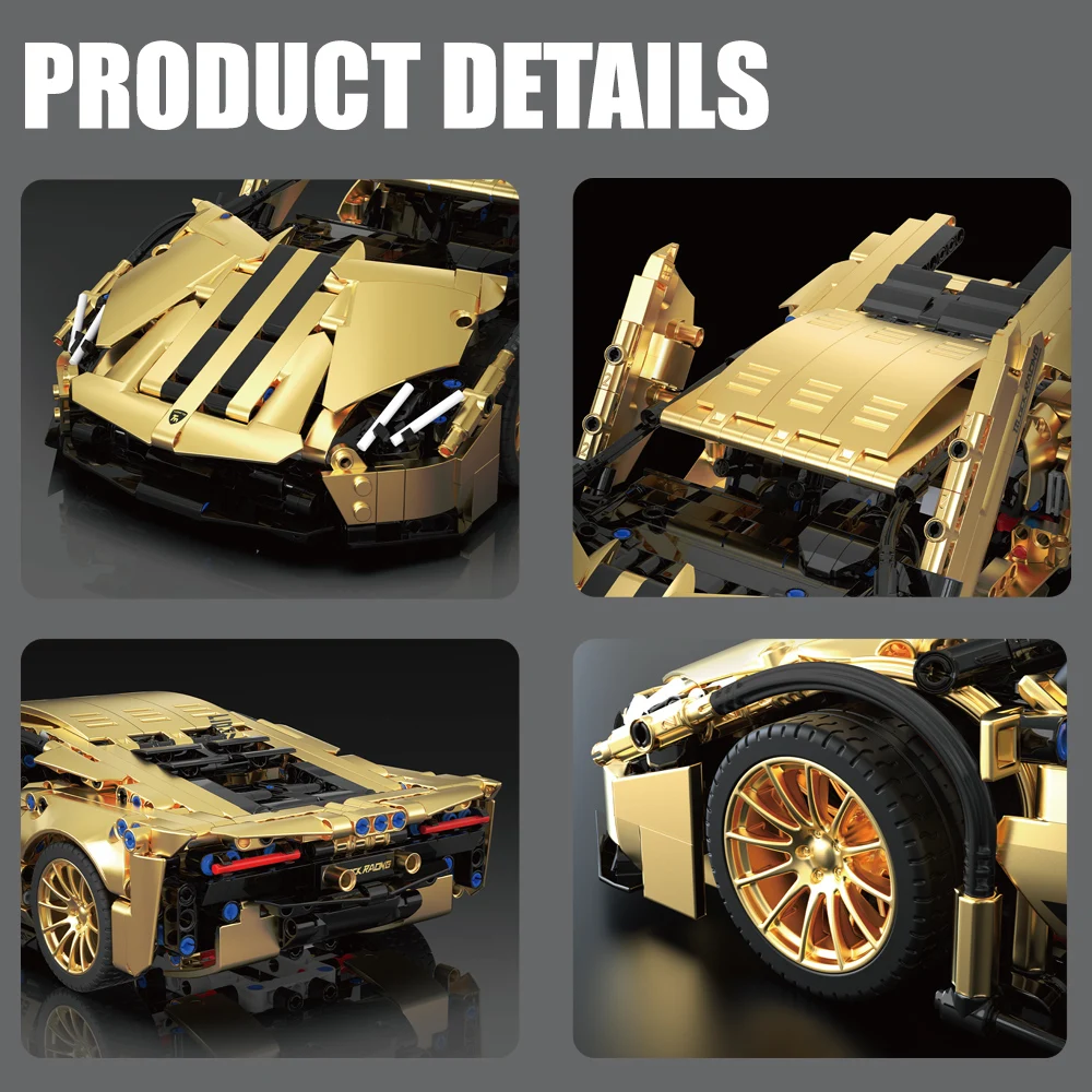 1: 14 Lamborghini Creative Series Racing Model Building Blocks Moc Expert Sports Car Toys Adult Birthday Gift Assembly Toys building blocks toys