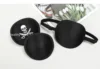 Pirate Eye Patch Unisex Black Single Eyepatch One Eye Washable Adjustable Concave Eye Patch Kid Pirate Cosplay Costume 6