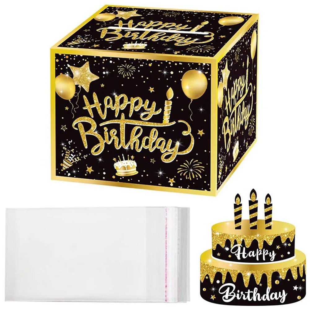Cash Gift Pull Box with Cake Card Funny Pumping Money Box Creative Birthday Gifts for Men Women