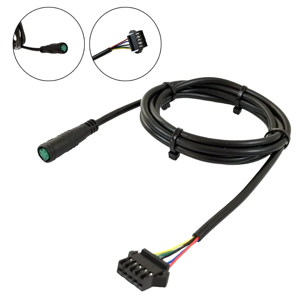 5pin Electric Bicycle Extension Cable ABS Adapter Cable For KT Display Waterproof To SM Ebike Accessories Cycling Part Bicicleta
