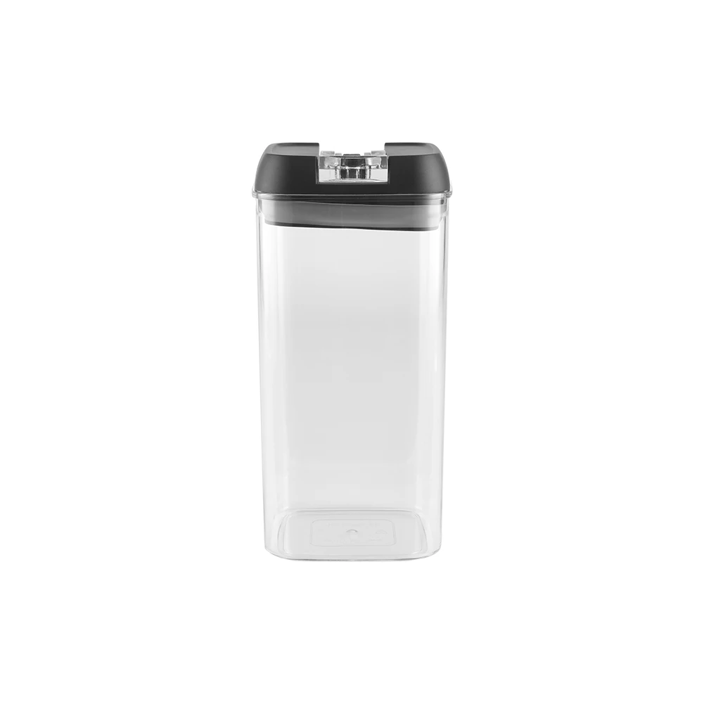 【Lifeideas】7Pcs Airtight Food Storage Containers with Clasp Lids Plastic Clear Jars with Easy Lock Lid Kitchen Pantry Organize