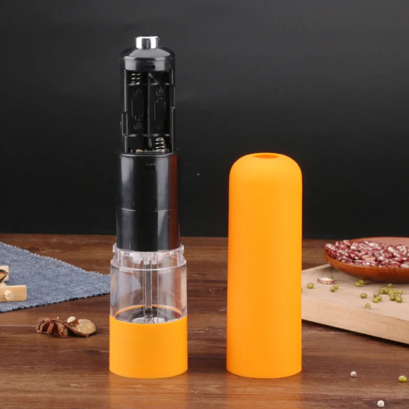 Electric Pepper and Salt Mill Grinder with LED Light Cordless Adjustable Coarseness Spice Grinder Kitchen Cooking Helping Tool